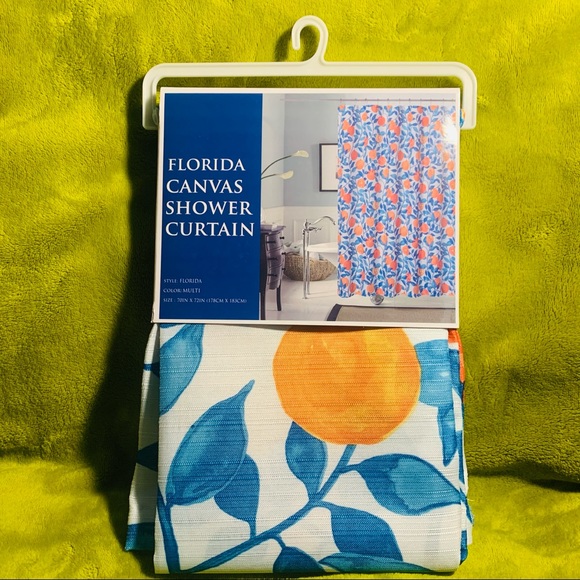 Other - Fruit 🍊 all over printed shower curtain